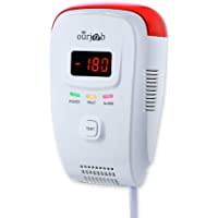 Detector de Gas- Alarma de Gas LPG-natural-ciudad- Enchufar en Sensor De Fugas De Gas Combustible-Propano-Metano- con…